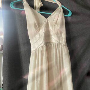 London Times Cream Midi Dress